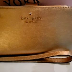 Kate Spade Rose Gold Phone Holder Wristlet